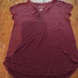 Plain Maroon short sleeve t-shirt